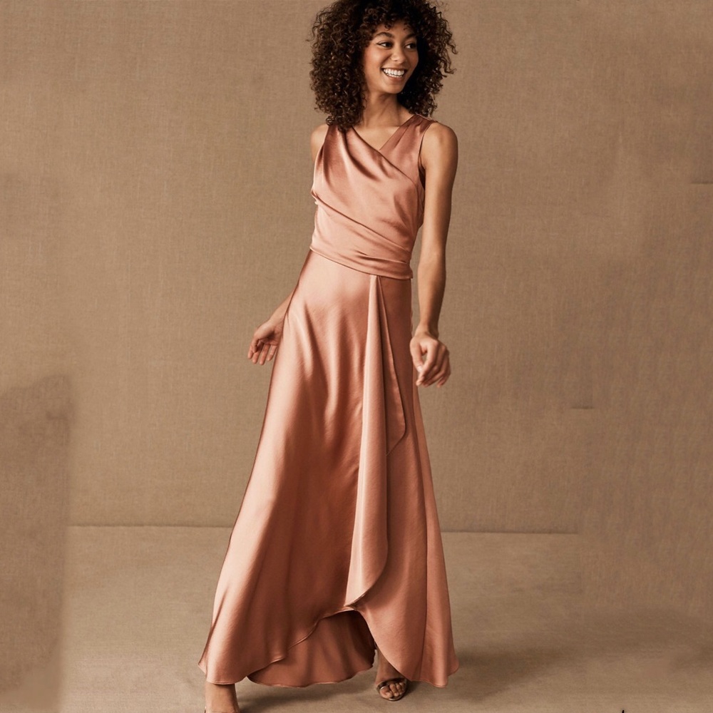 BHLDN Espen Satin Maxi Dress